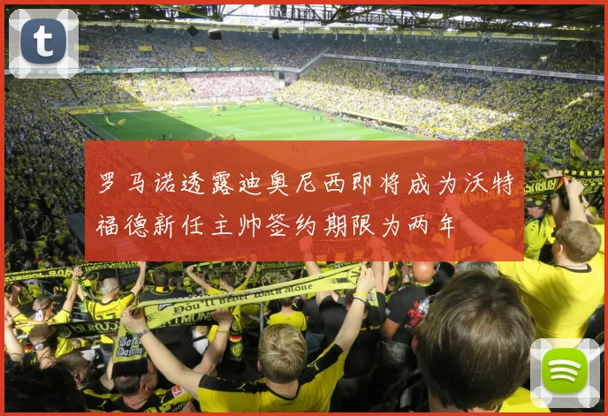 罗马诺透露迪奥尼西即将成为沃特福德新任主帅签约期限为两年